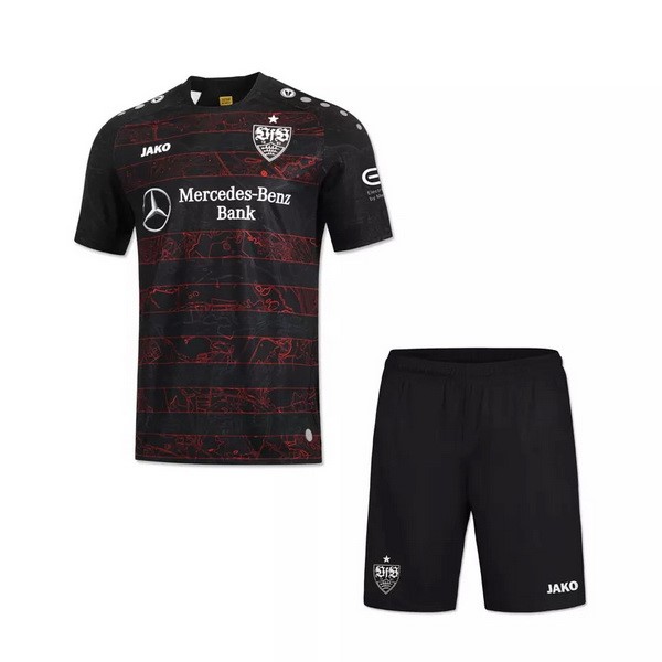 Camiseta Stuttgart Replica Segunda Ropa Niños 2020/21 Negro